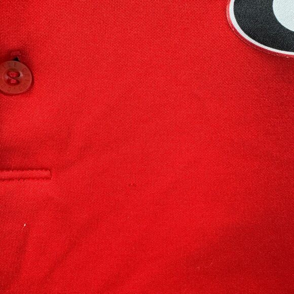 Nike Georgia Bulldogs Polo Shirt Men’s Large Red Gray Dri-Fit Dawgs UGA - Picture 6 of 10
